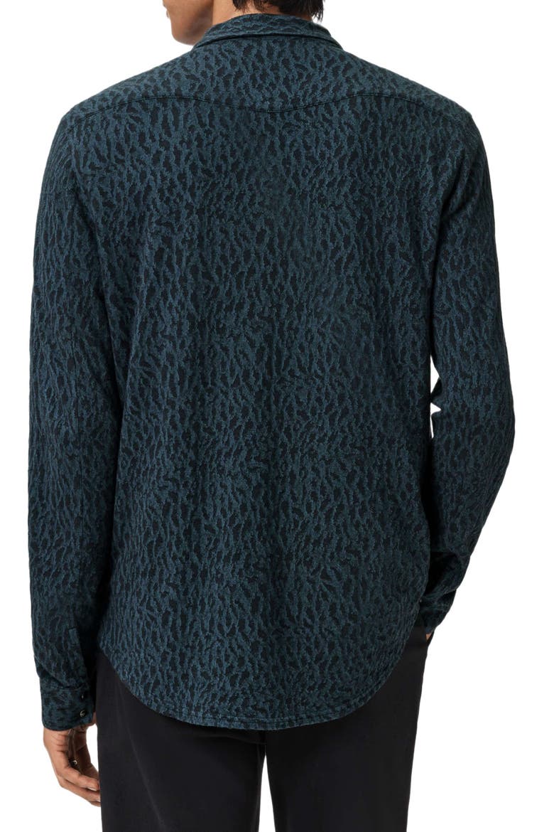 Ramona Long Sleeve Western Snap-Up Shirt, Alternate, color, DARK FOREST