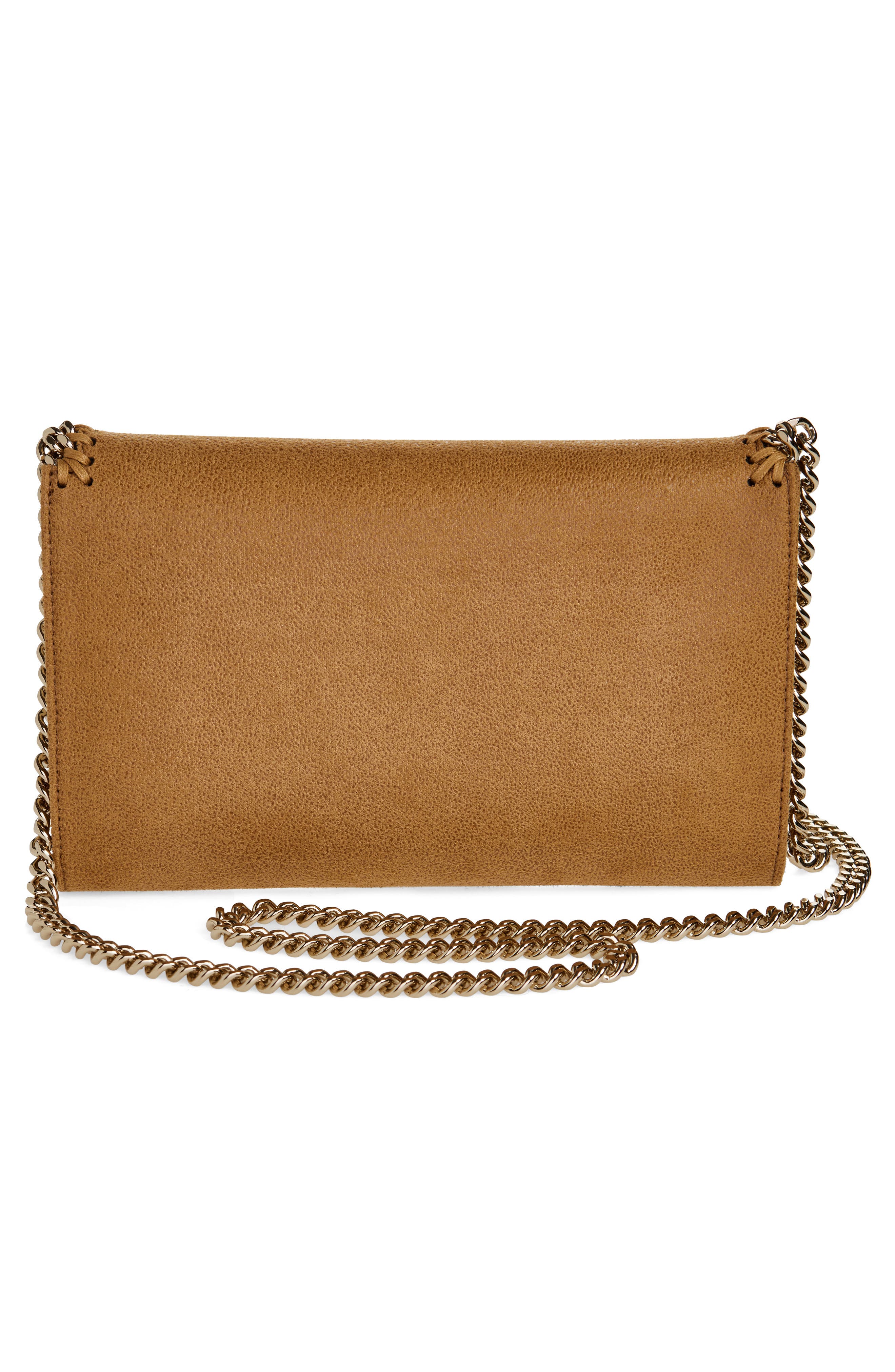 Stella McCartney Mini Falabella Shaggy Deer Faux Leather Crossbody Bag, Alternate, color, 
