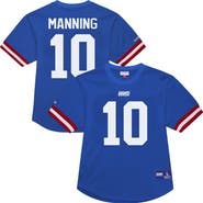 Mitchell & Ness Men's Mitchell & Ness Eli Manning Royal New York Giants Retired Player Name & Number Mesh Top
