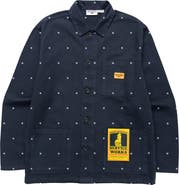 Service Works Polka Dot Cotton Canvas Button-Up Chore Coat