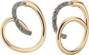 DEMARSON Bowery Pavé Swirl Earrings