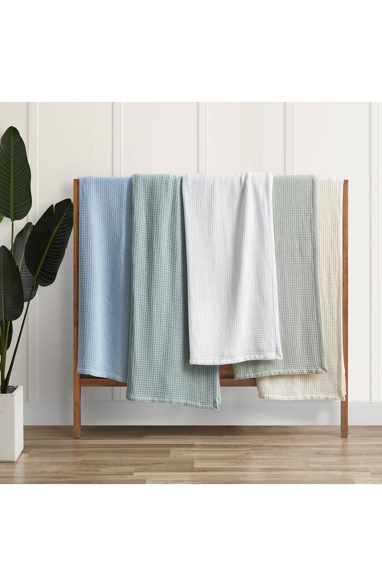 Tommy Bahama Bahama Coast Cotton Blanket, Alternate, color, Coastal Blue