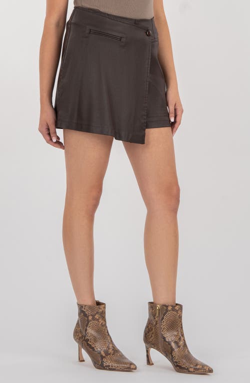 Kut From The Kloth Carlie Wrap Skort In Black
