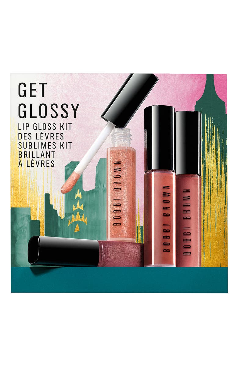 Bobbi Brown Get Glossy Travel Size Lip Gloss Set, Alternate, color, 