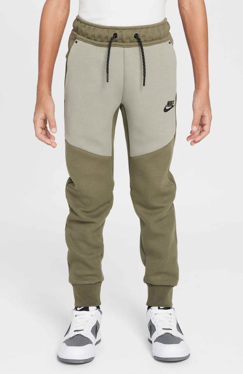 Nike Kids' Sportswear Tech Fleece Joggers In Medium Olive/army/black