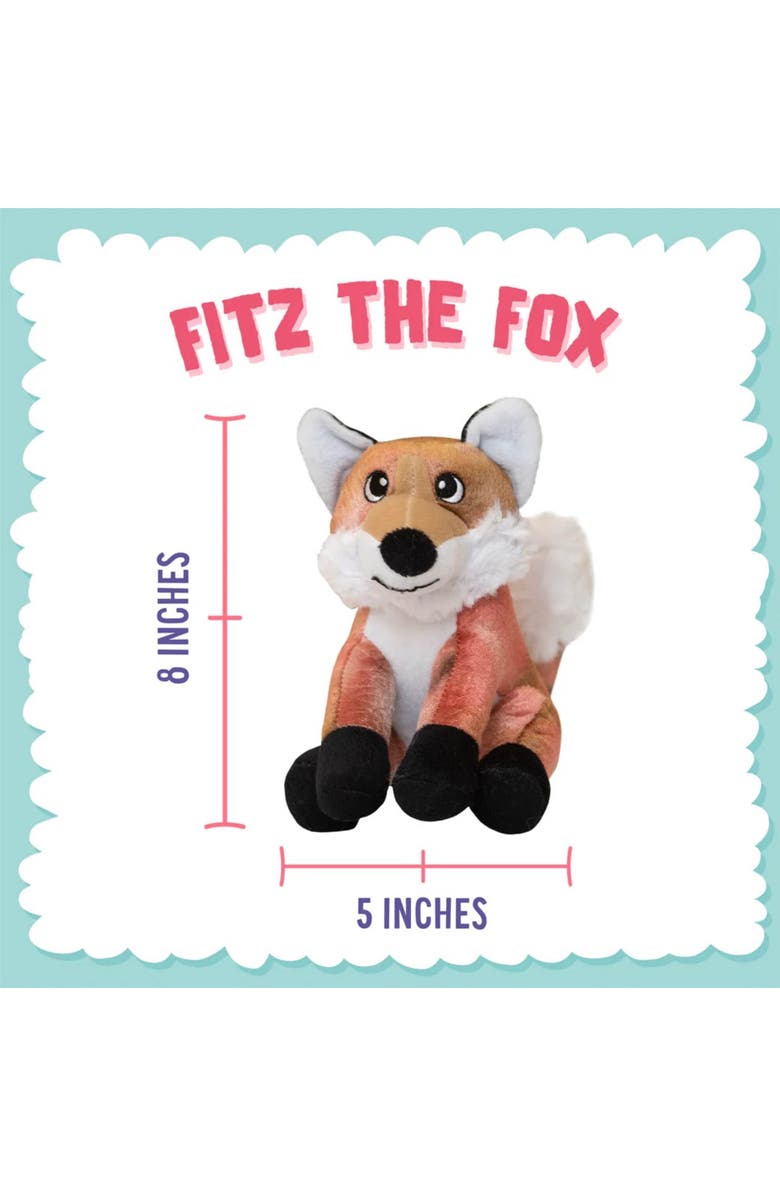 SnugArooz Fitz the Fox, Orange and White Plush Dog Toy, Squeaks, Crinkles, Alternate, color, Multicolored