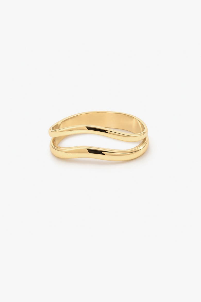 Split Shank Wave Ring, Main, color, Gold