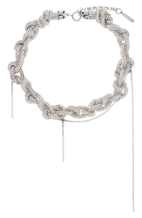 Justine Clenquet Chrysta Choker Necklace In Silver
