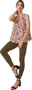Jessica London Stretch Cotton V-Neck Trapeze Tank