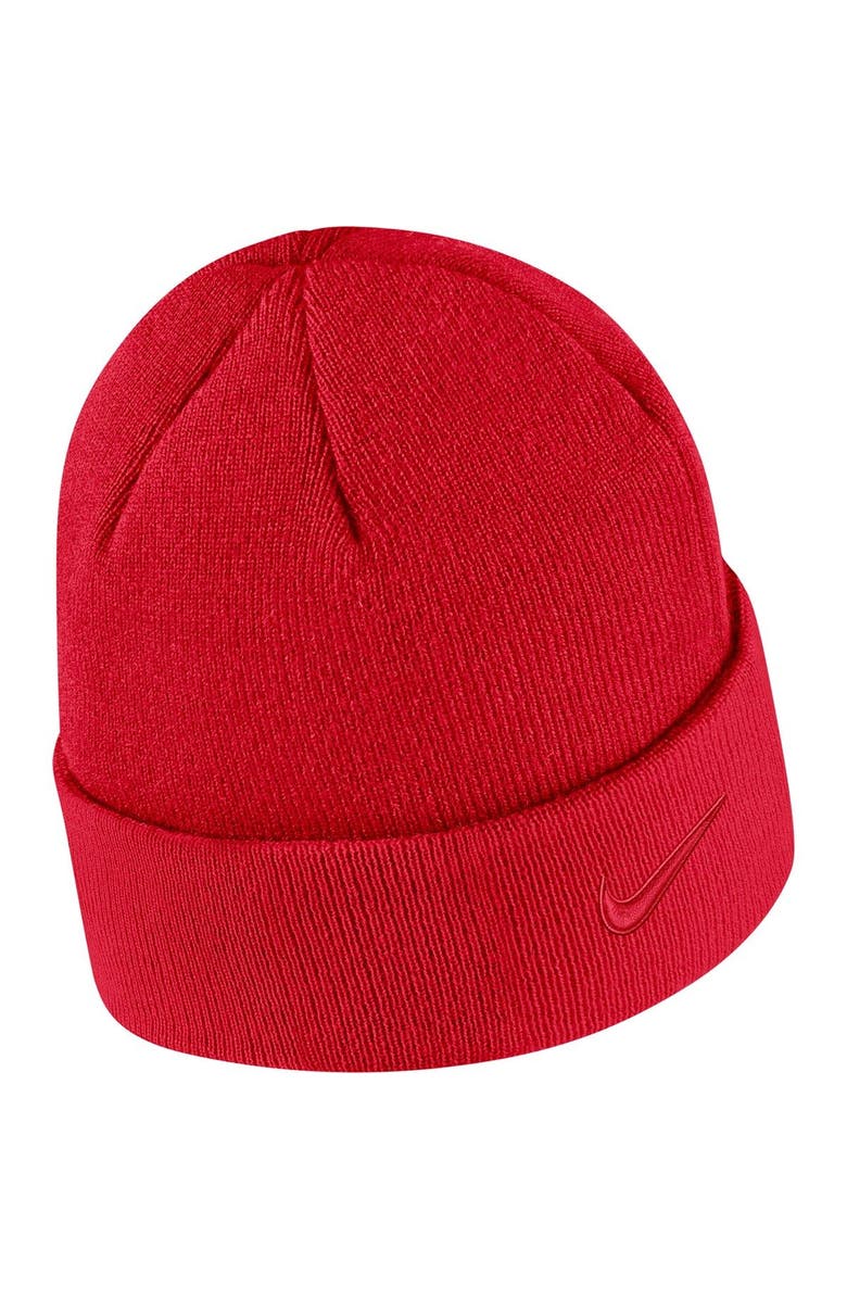 Nike Men's Nike Scarlet Ohio State Buckeyes Tonal Cuffed Knit Hat, Alternate, color,
