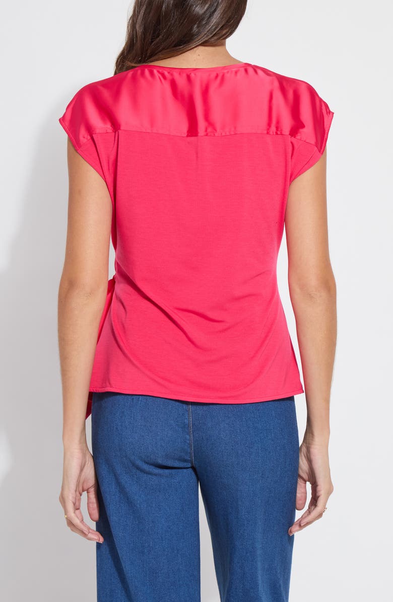 Lysse Rosalia Tie Mix Media Top, Alternate, color,
