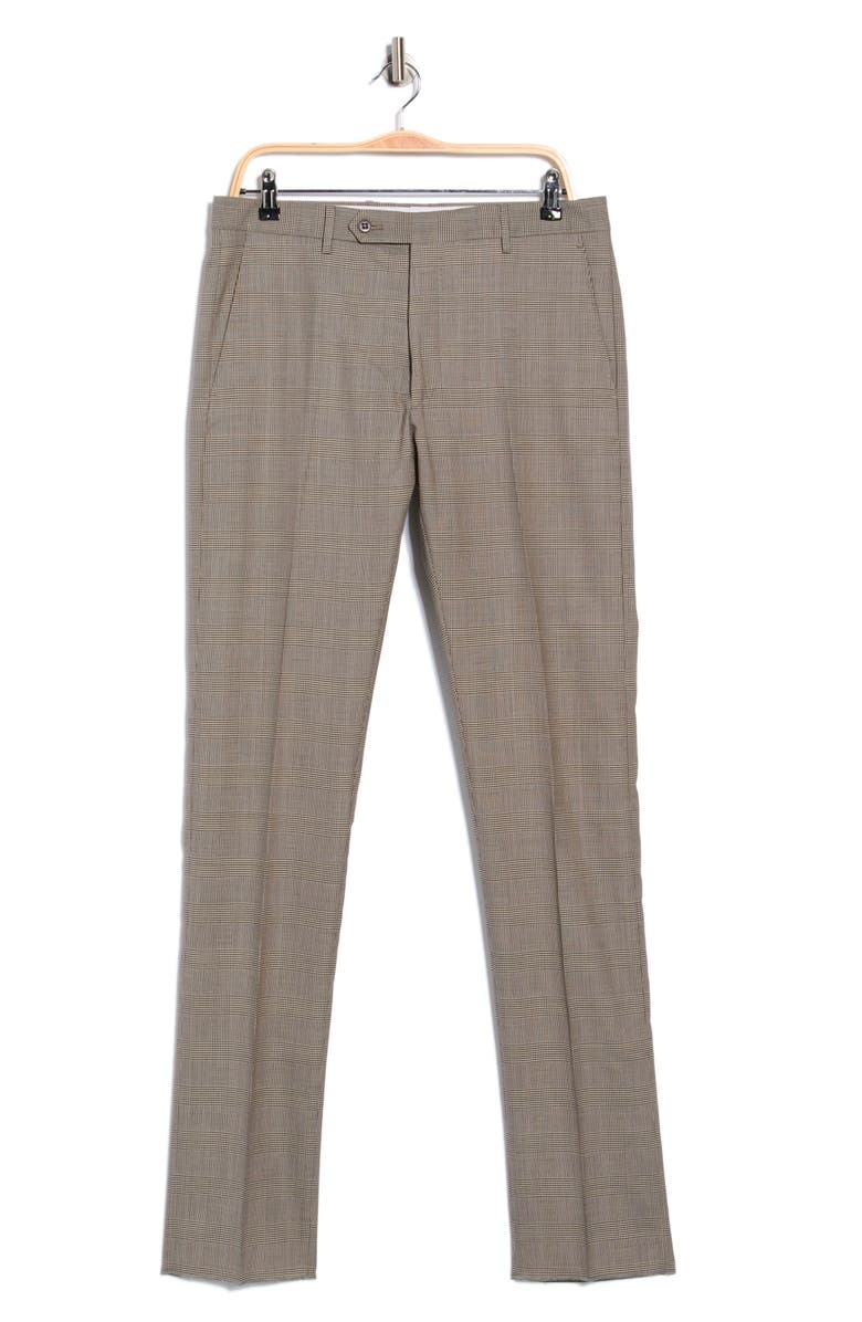Zanella Noah Cotton Dress Pants, Main, color, Espresso