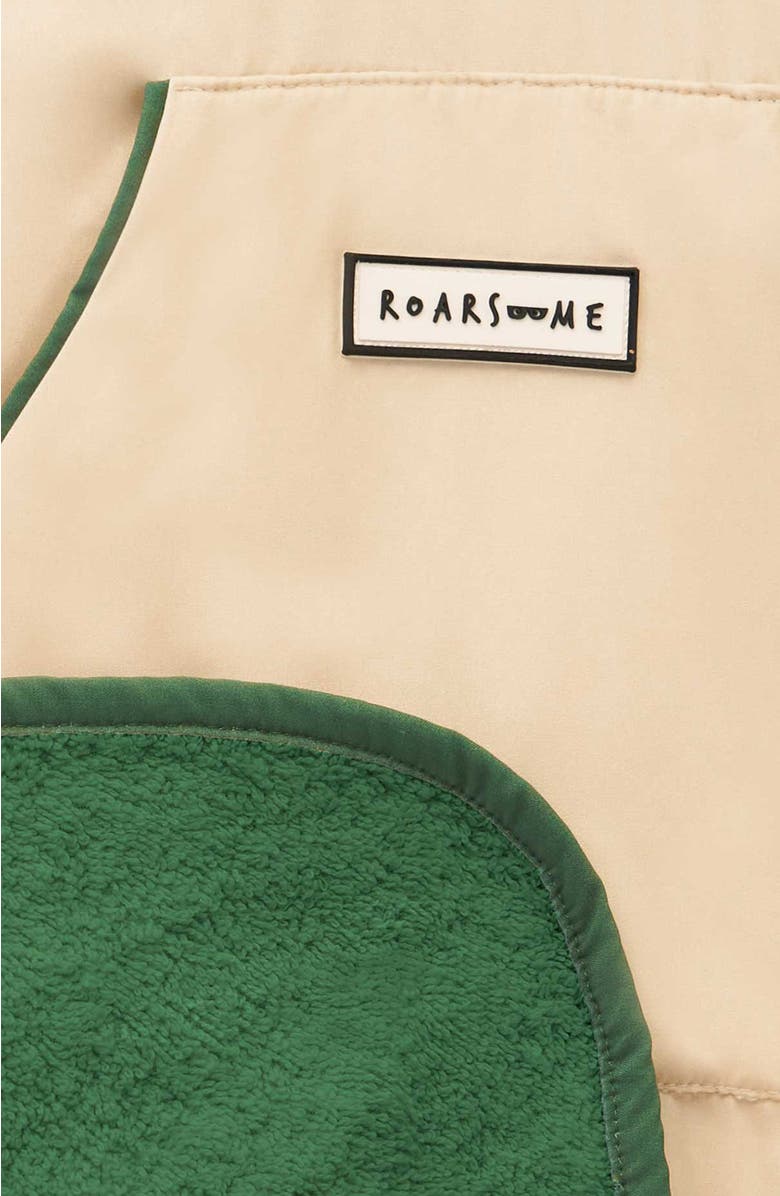 Roarsome Poncho Towel Coverup, Alternate, color, Dark Green