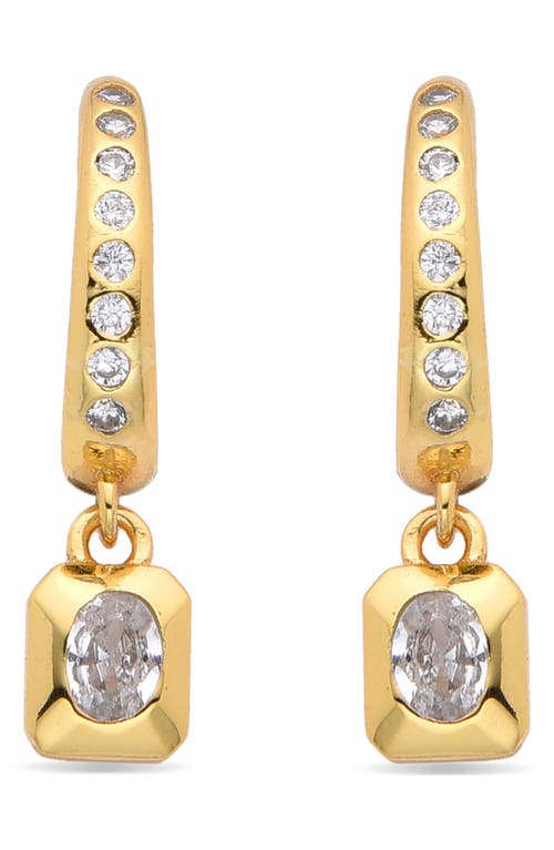 Eye Candy Los Angeles Justine Dangle Huggie Hoop Earrings