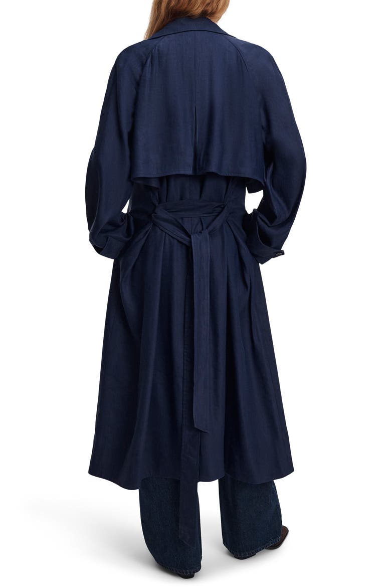 Willow Trench Coat, Alternate, color, NAVY