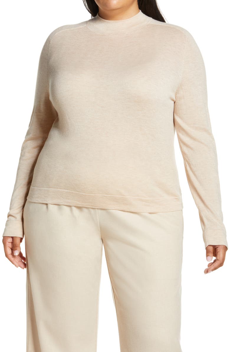 Vince Seamless Wool Blend Pullover, Main, color, 118Hws-H White Sand