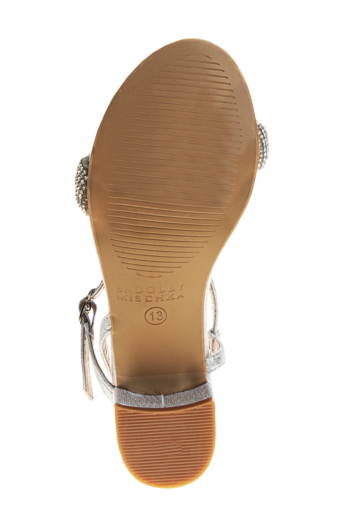 Kids' Rhinestone Sandal, Alternate, color, SILVER