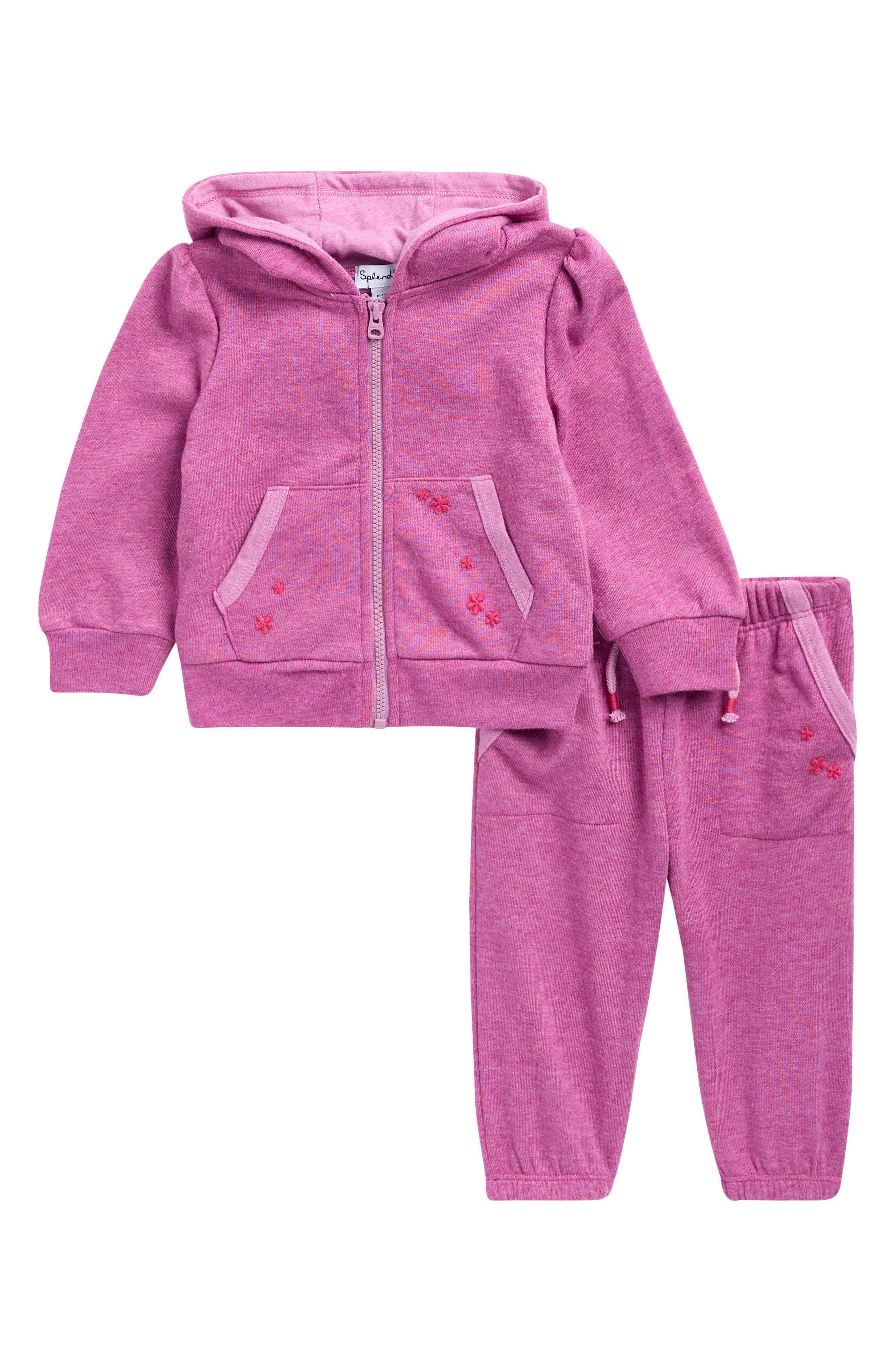 Splendid Heart Zip-Up Hoodie & Joggers