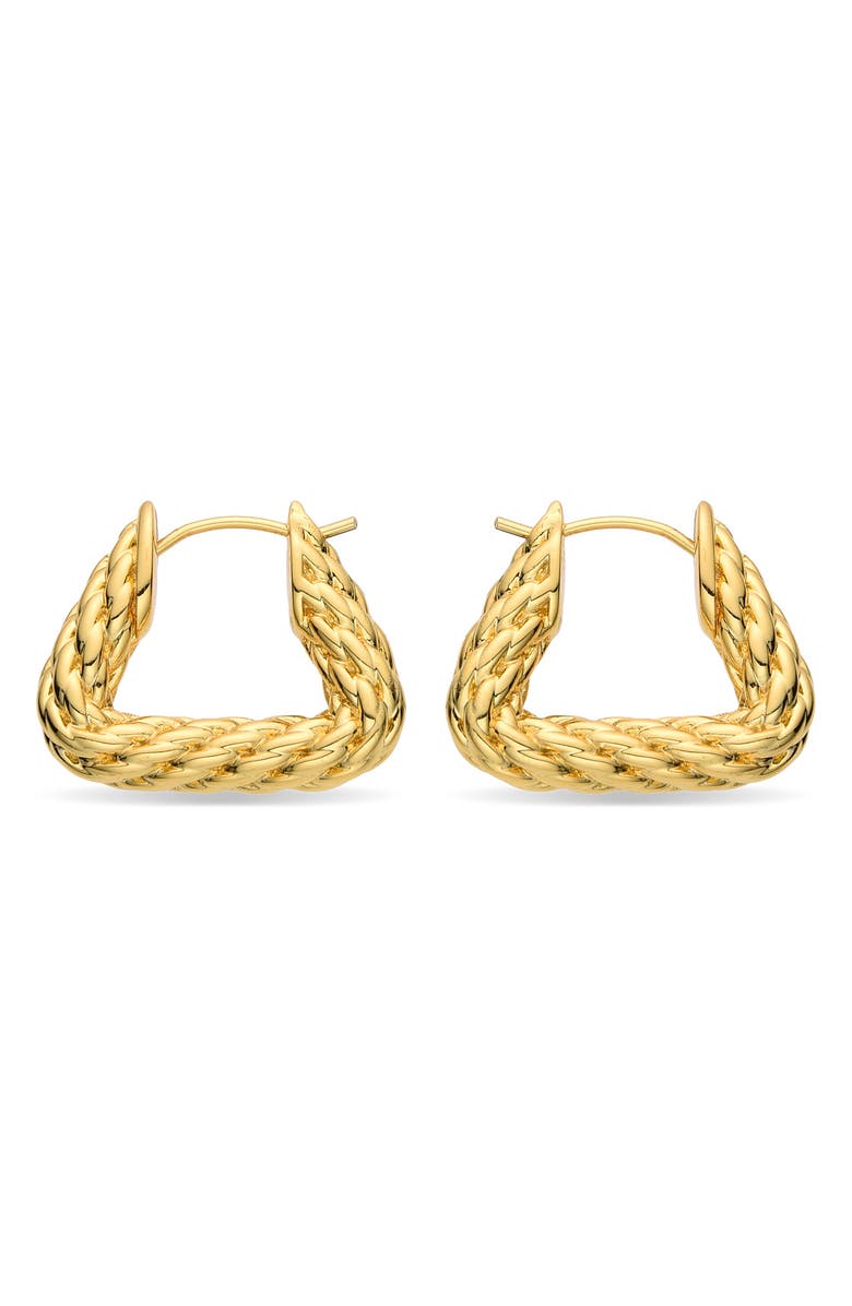 EYE CANDY LOS ANGELES Heloise Twist Hoop Earrings, Alternate, color, Gold