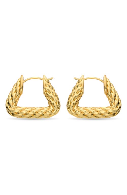 Eye Candy Los Angeles Heloise Twist Hoop Earrings