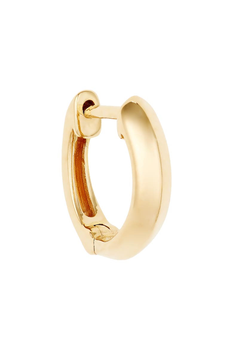 Dana Rebecca Reese Brooklyn Knife Edge Huggie Hoop Earrings, Alternate, color, YELLOW GOLD
