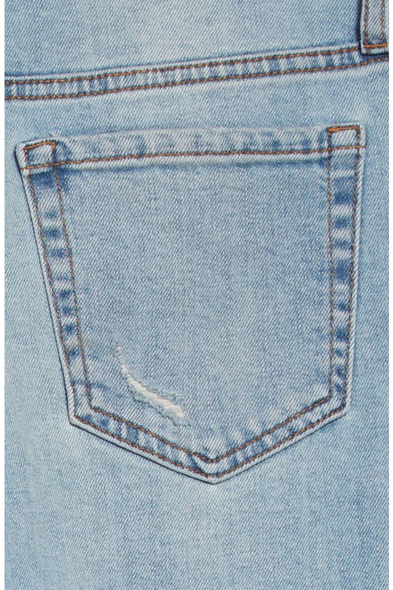 Distressed Hem Girlfriend Jeans, Alternate, color, VINTAGE LIGHT WASH