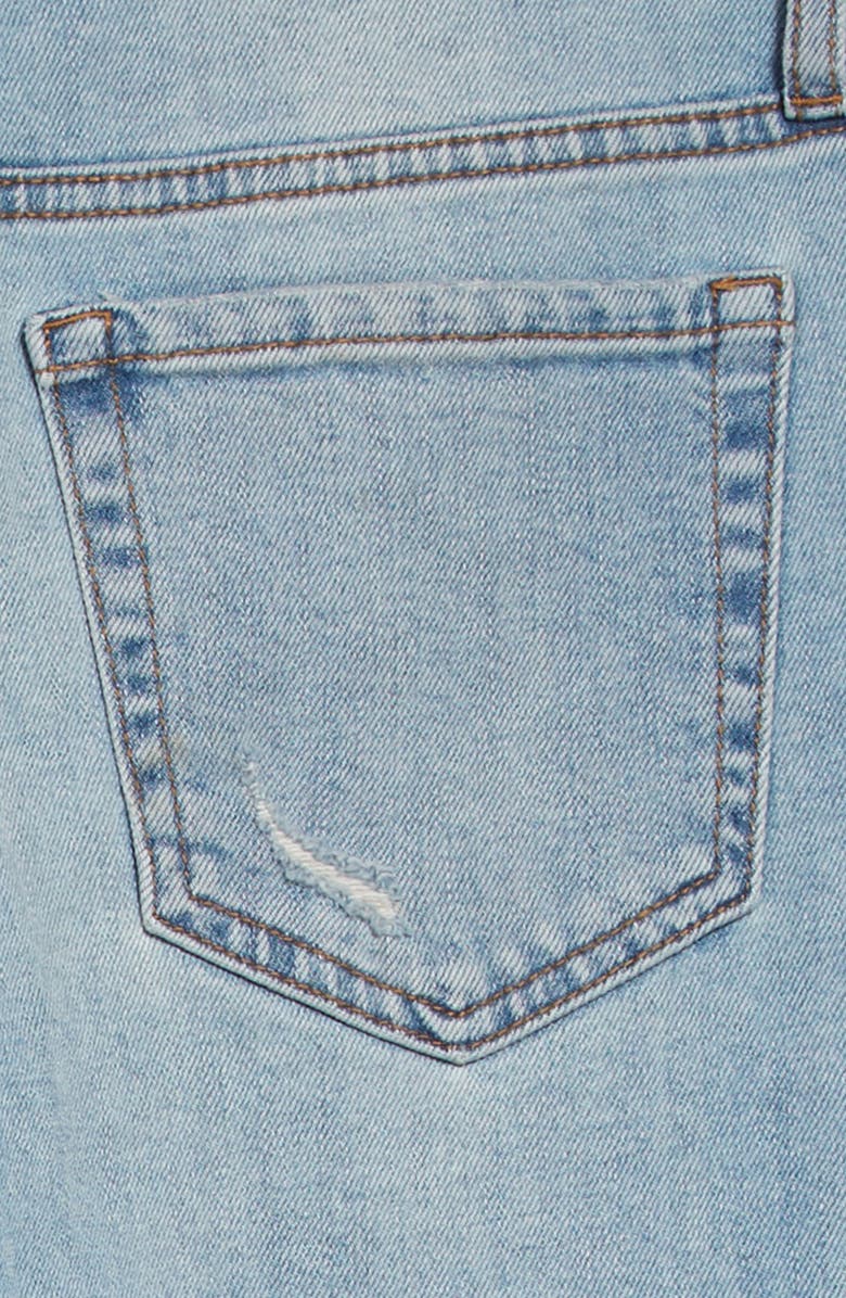 Treasure & Bond Distressed Hem Girlfriend Jeans, Alternate, color,