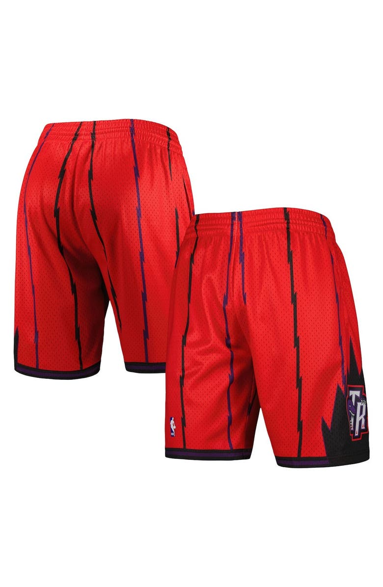 Mitchell & Ness Men's Mitchell & Ness Red Toronto Raptors Hardwood Classics Reload 2.0 Swingman Shorts, Alternate, color, 