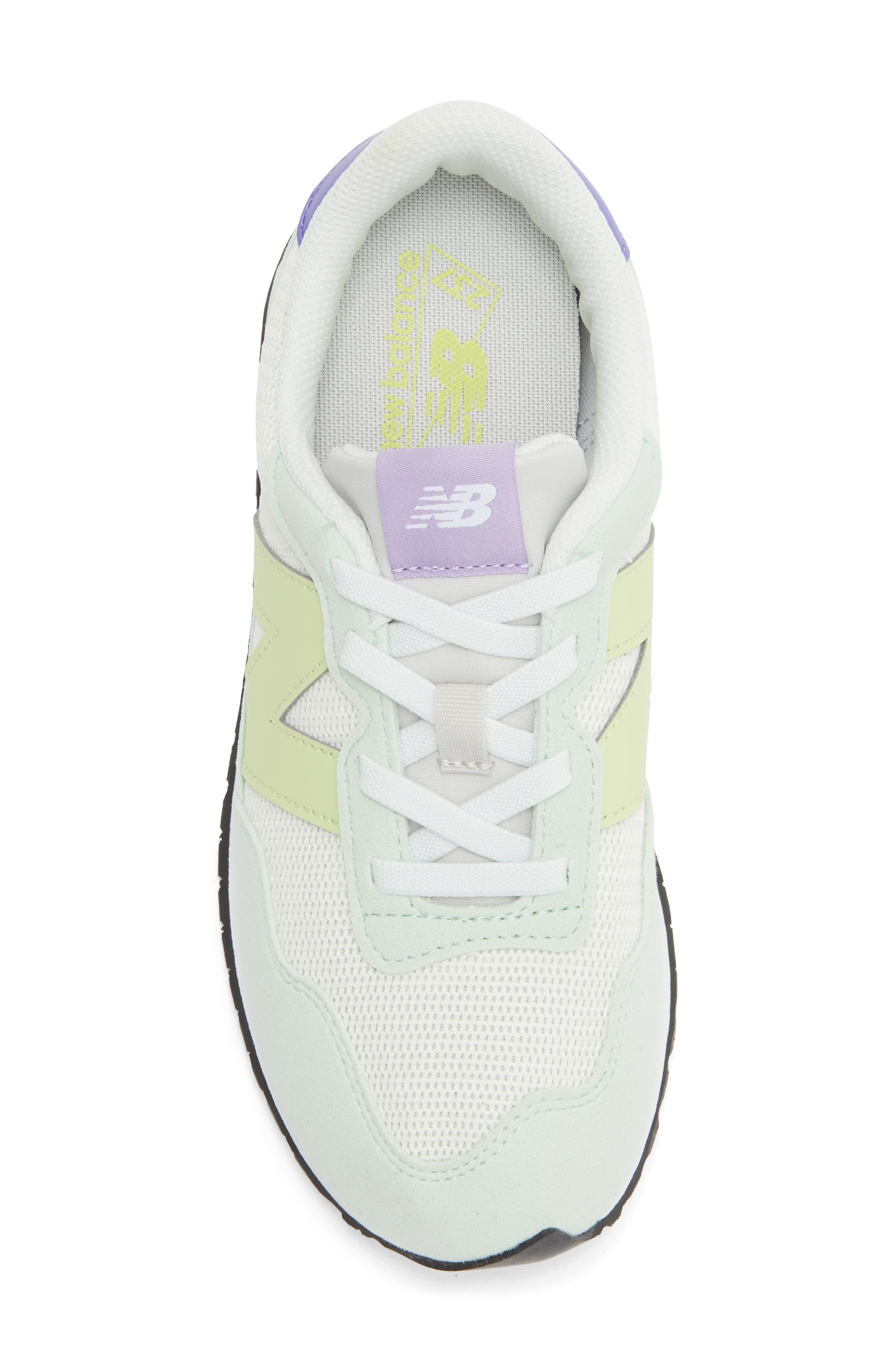 New Balance Kids' 237 Sneaker, Alternate, color, Sea Salt/ Dry Lime