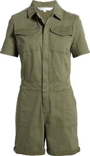 1822 Denim Stretch Cotton Utility Romper