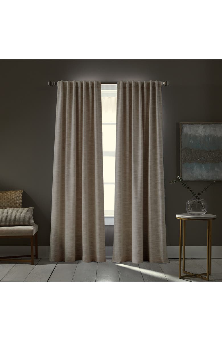DKNY Bennett Set of 2 Blackout Curtain Panels, Alternate, color, Linen
