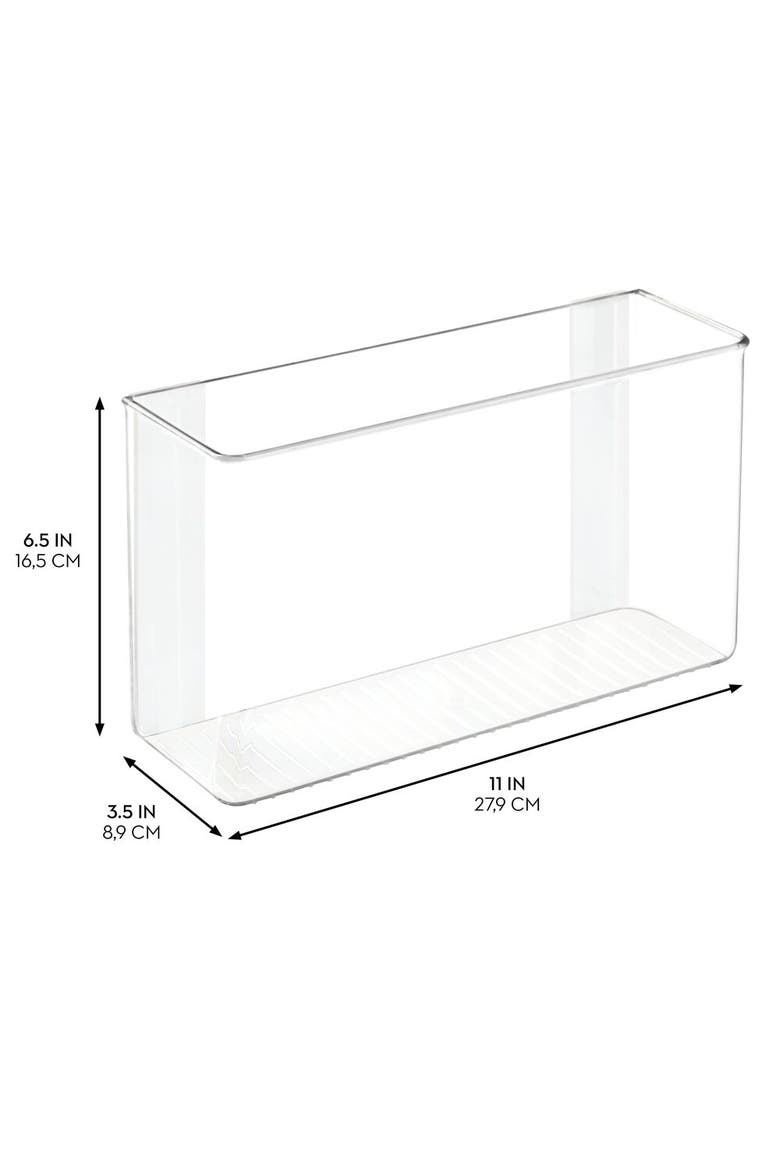 Adhesive Organizer Bin for Kitchen - Set of 4 - Clear, Alternate, color, Clear