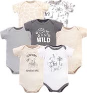 Hudson Baby Cotton Bodysuits 7-Pack