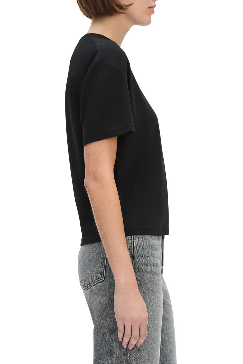 The Everyday Organic Cotton T-Shirt, Alternate, color, BLACK
