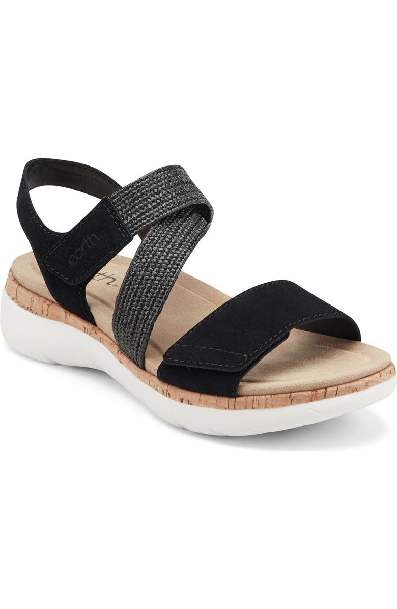Earth<sup>®</sup> Reston Ankle Strap Platform Sandal, Main, color, Black