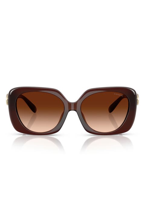 55mm Gradient Square Sunglasses