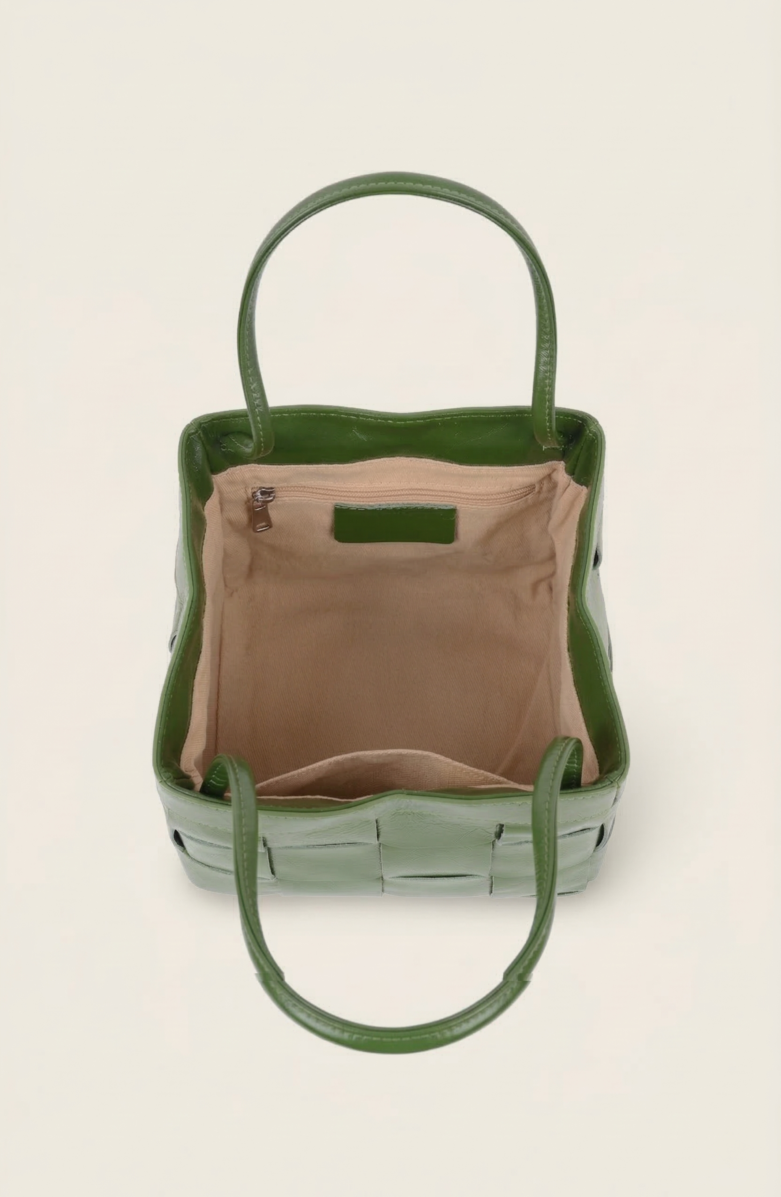 Modenaire Woven Leather Crossbody Shoulder Bag, Alternate, color, Olive Green