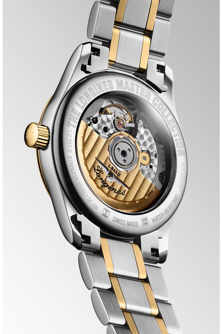 Master Bracelet Watch, 34mm, Alternate, color, MOTHER OF PEARL