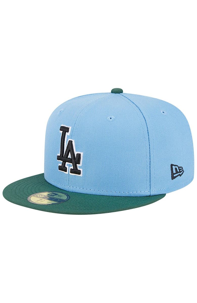 New Era Men's New Era Sky Blue/Cilantro Los Angeles Dodgers 1988 World Series 59FIFTY Fitted Hat, Alternate, color, Light Blue
