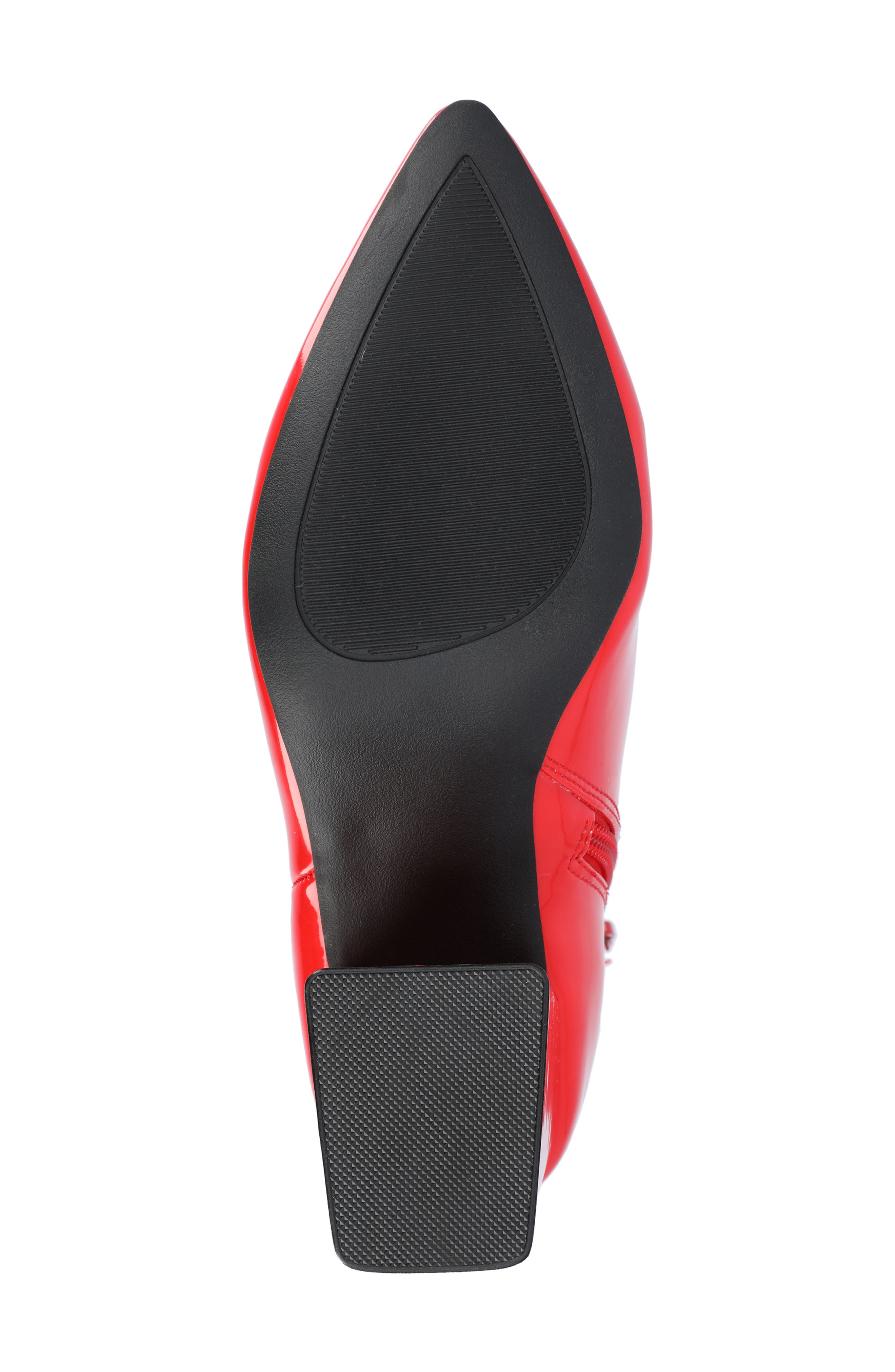Journee Collection Sorren Boot, Alternate, color, Patent/ Red