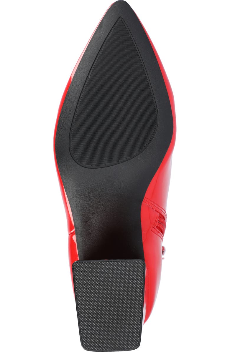Journee Collection Sorren Boot, Alternate, color, Patent/ Red