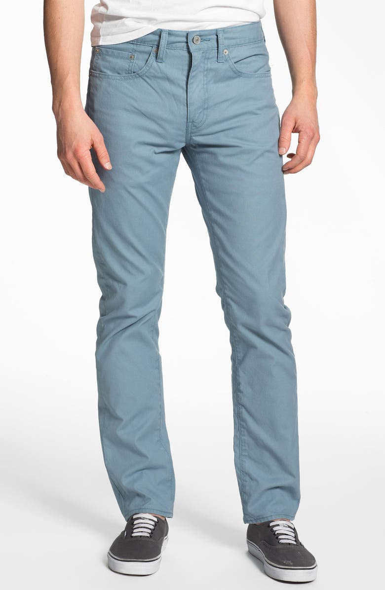 Levi's<sup>®</sup> '513<sup>™</sup>' Slim Straight Leg Canvas Pants, Main, color, 