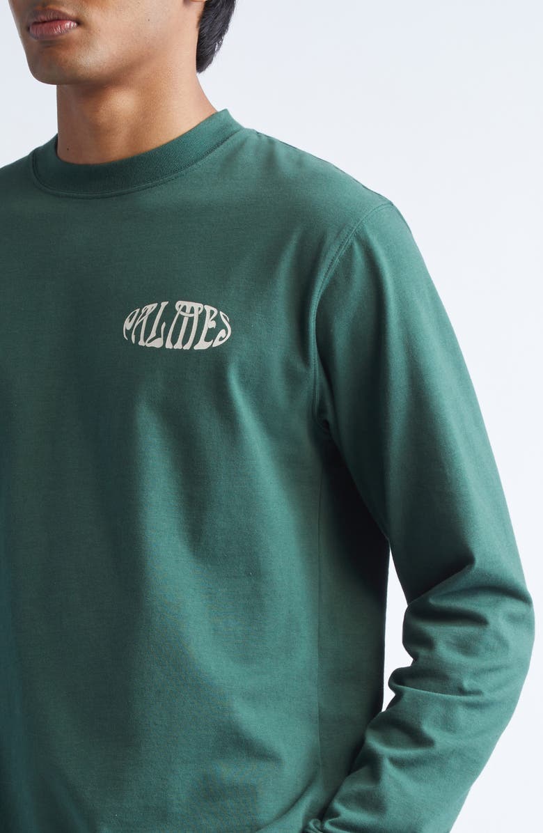 PALMES Angels Long Sleeve Graphic T-Shirt, Alternate, color, Dark Green