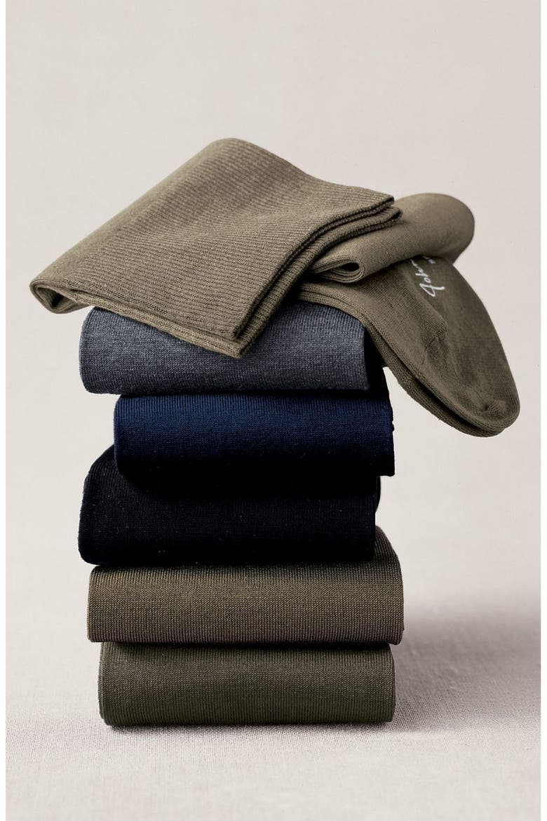 Solid Socks, Main, color, BROWN