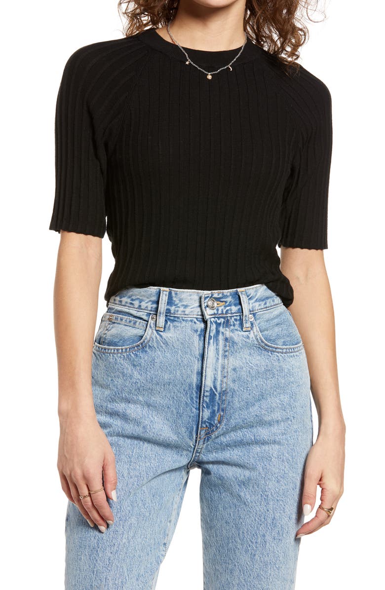 Free People Crewneck Rib Sweater, Main, color,