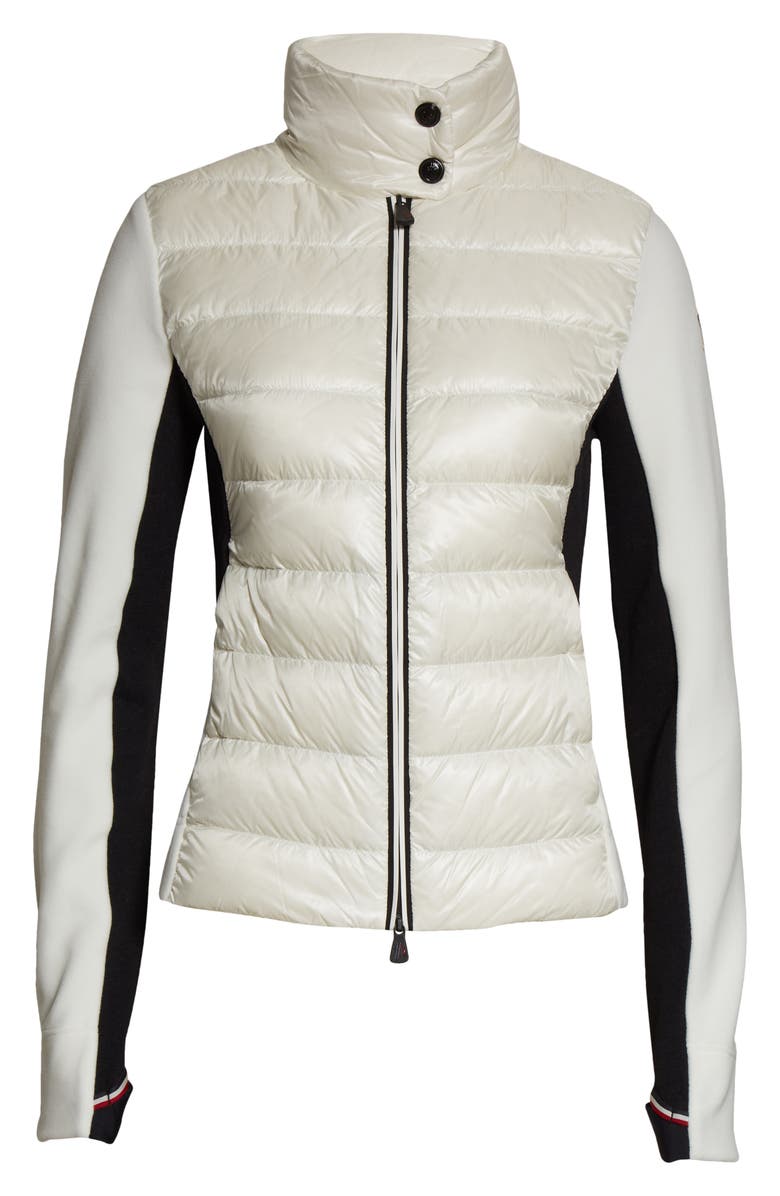 Moncler Grenoble Fleece & Nylon 750 Fill Power Down Puffer Jacket, Main, color, 