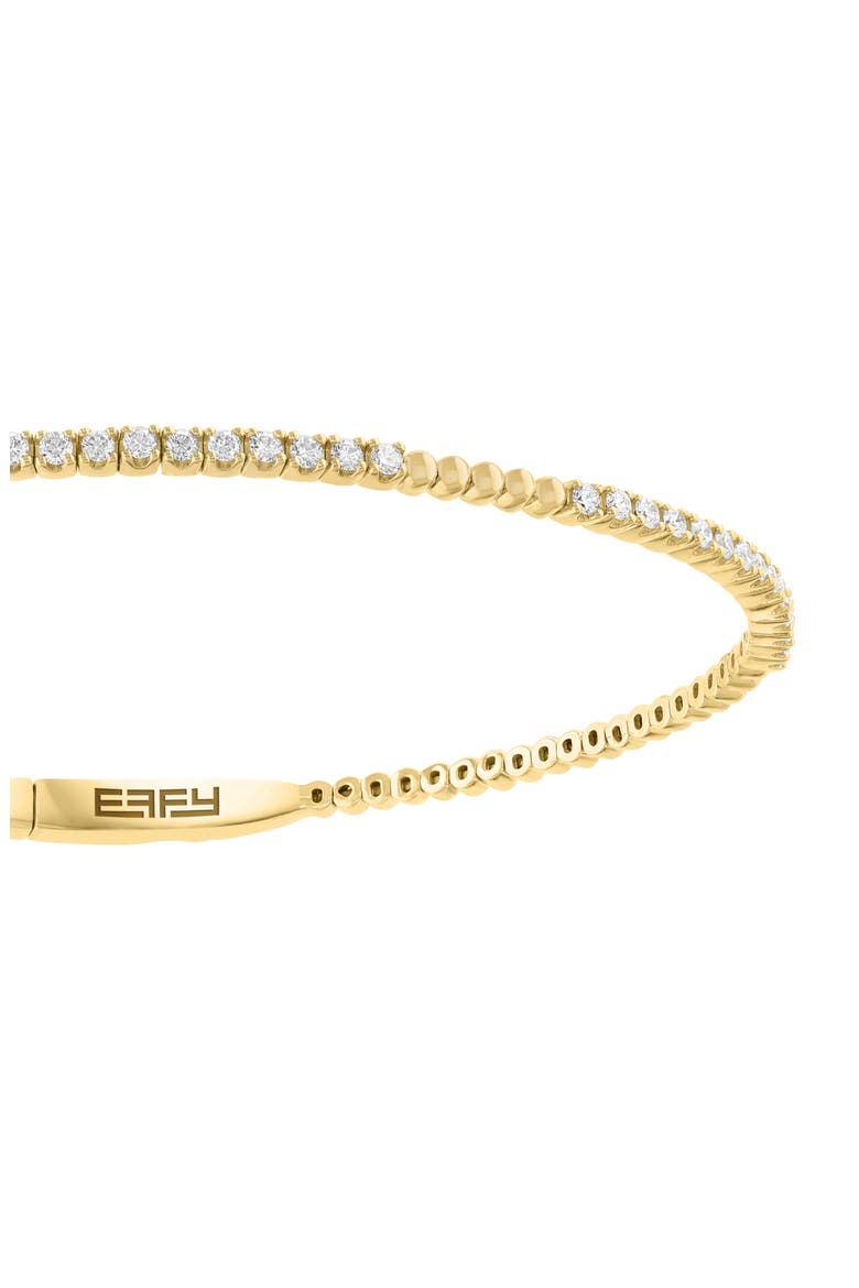 14K Gold Plated Sterling Silver Lab Grown Diamond Bracelet, Alternate, color, GOLD