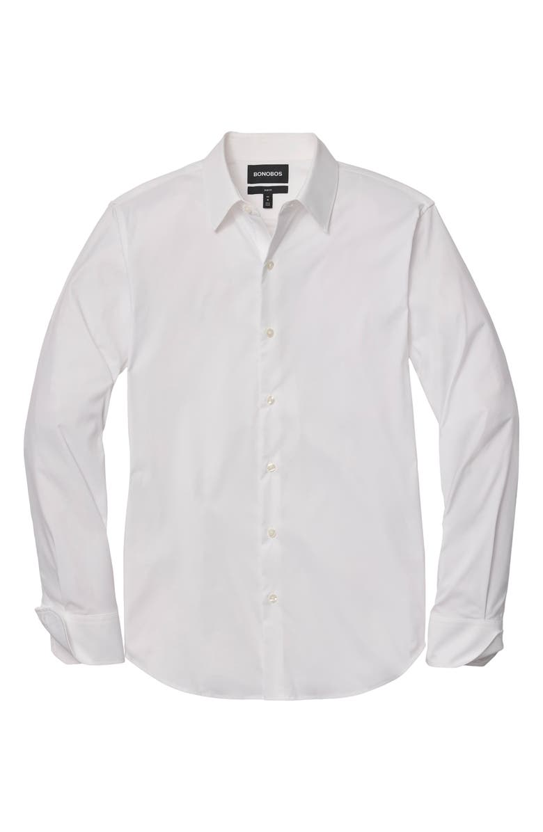Bonobos Tech Slim Fit Solid Button-Up Shirt, Alternate, color,