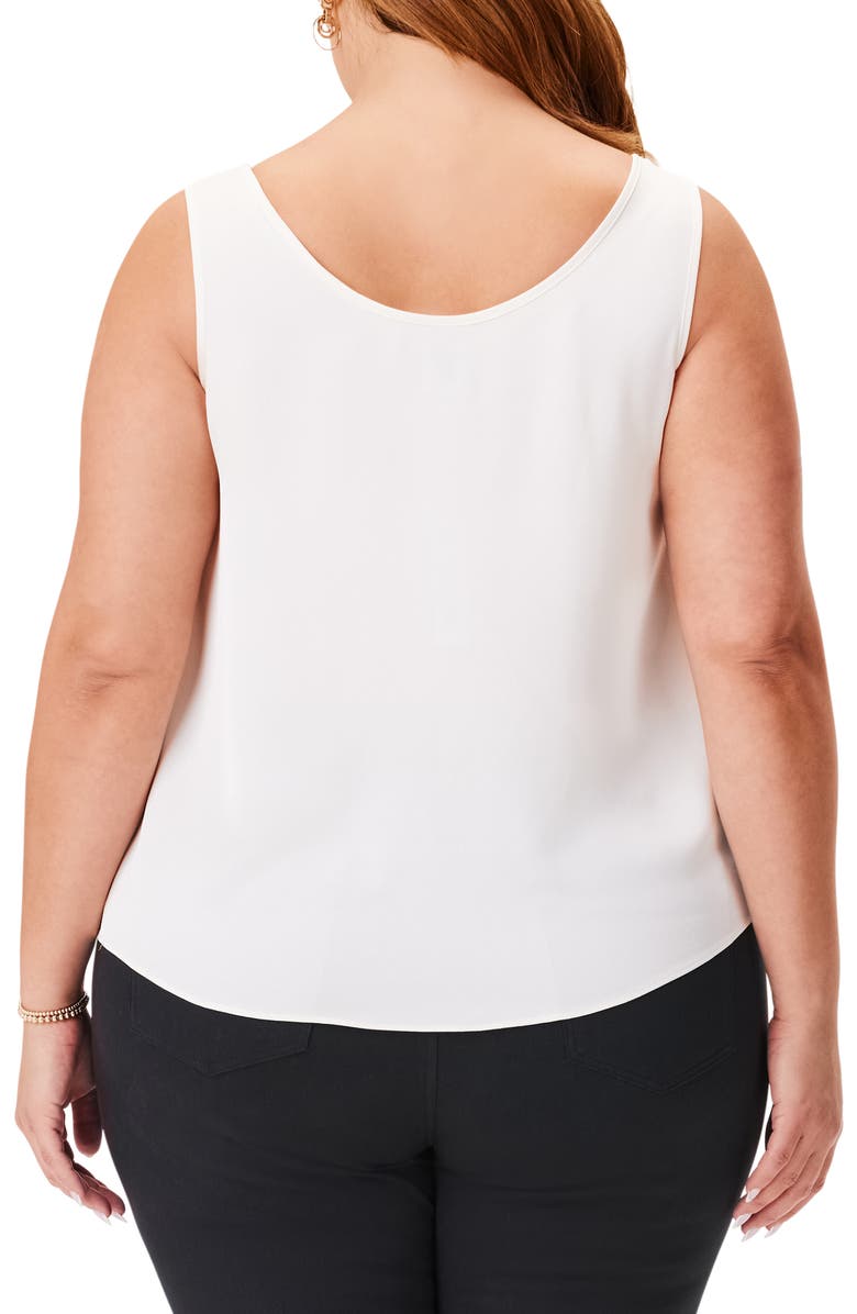 NIC+ZOE Scoop Neck Satin Chiffon Tank Top, Alternate, color,
