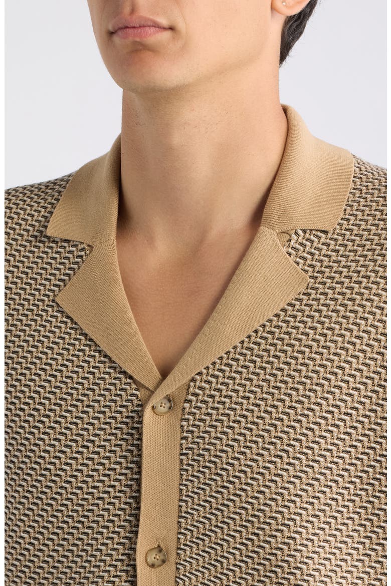 Lomare Cotton Button-Up Sweater, Alternate, color, MEDIUM BEIGE